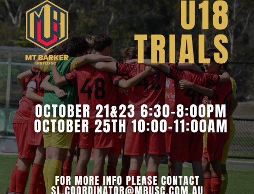 Under 18 Trials Coming Up!